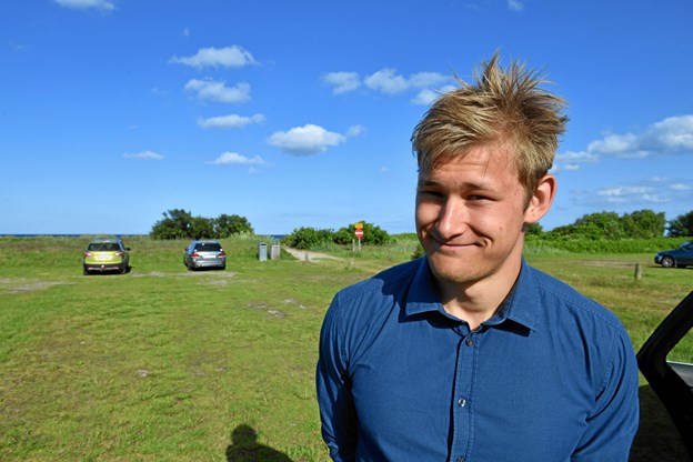 Patrick Larsen fik reddet en ni-årig dreng i land. Foto: Jan Pedersen Henrik Strømgaard