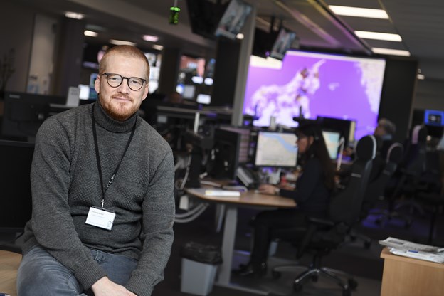 Peter Larsen, der er præhospital direktør i Region Nordjylland, kunne glæde sig over, at antallet af fyrværkeriskader i Nordjylland er forsvindende lille. Foto: Mette Nielsen