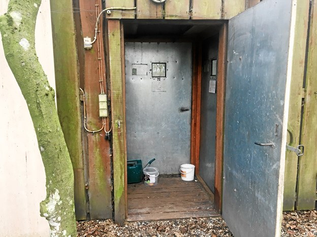 Slusen ind til de mere vilde dyr. Foto: Radio NORDJYSKE Anders Fuglsang