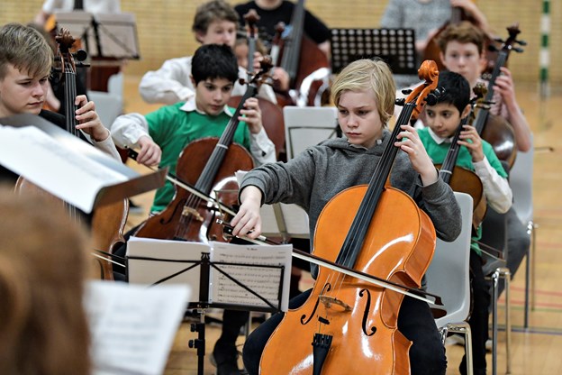Foto: Bent Bach Sindal Hallen, Nordjyllands Ungdomssymfoniorkester, weekend-træf.