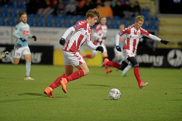 AaB vandt 1-0 i SønderjyskE, selvom det holdt hårdt. Foto: Henrik Louis Claus Jensen