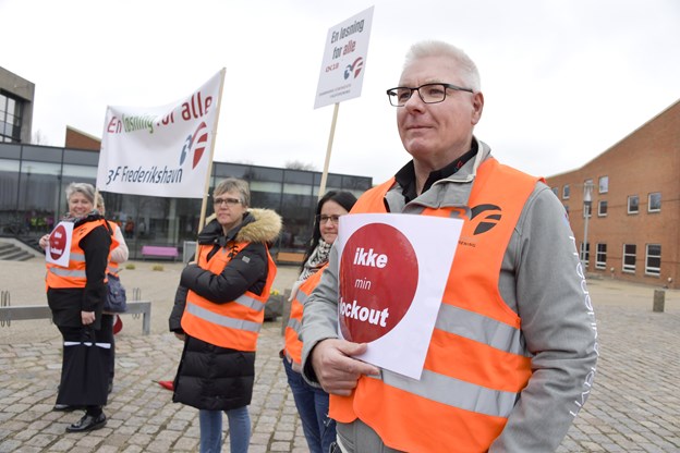 - Vi har brug for en fælles løsning, siger Finn Jenne, 3F Frederikshavn.
Foto: Bente Poder Hans Christensen