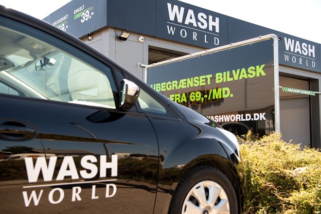 Wash World er et dansk firma, og det har 60 bilvaskehaller fordelt over hele landet. Torben O. Andersen og Henrik Bo (foto)