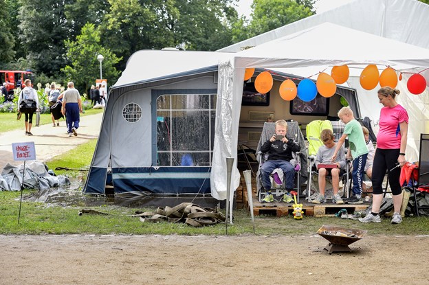 Det er tilladt at lave en lejr i Kildeparken. Arkivfoto: Claus Søndberg Camilla Gammelgaard