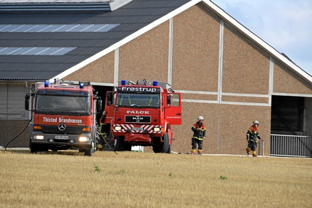Brand i maskinhal på Arupvej onsdag. Foto: Diana Holm Peter Witten