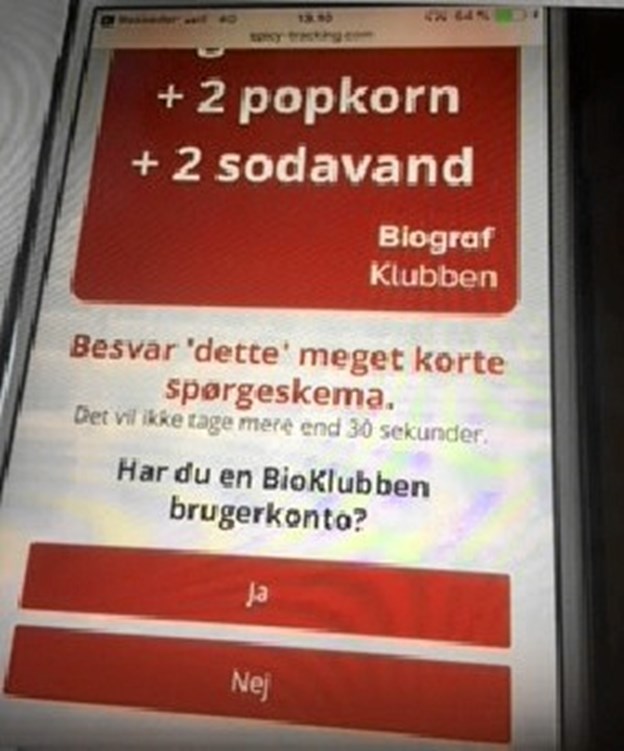 Her skal du passe ekstra på: Lige pludselig bliver du bedt om at indtaste oplysninger fra dit betalingskort, og så går det galt. Privatfoto Peter Witten