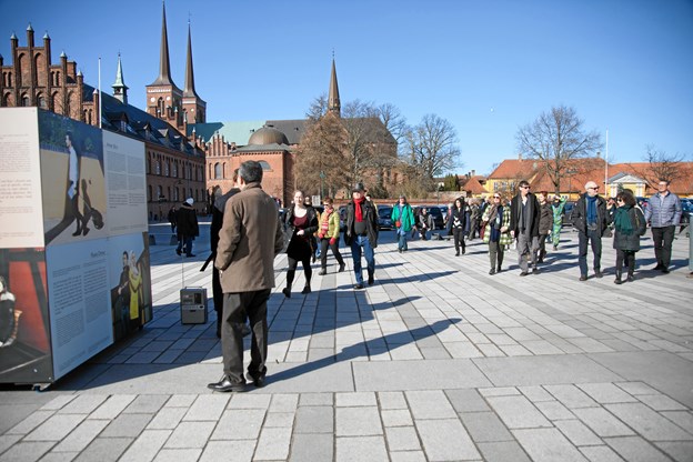 Her et eksempel på udstillingen, da den var i Roskilde. Foto: Maja Nydal Eriksen